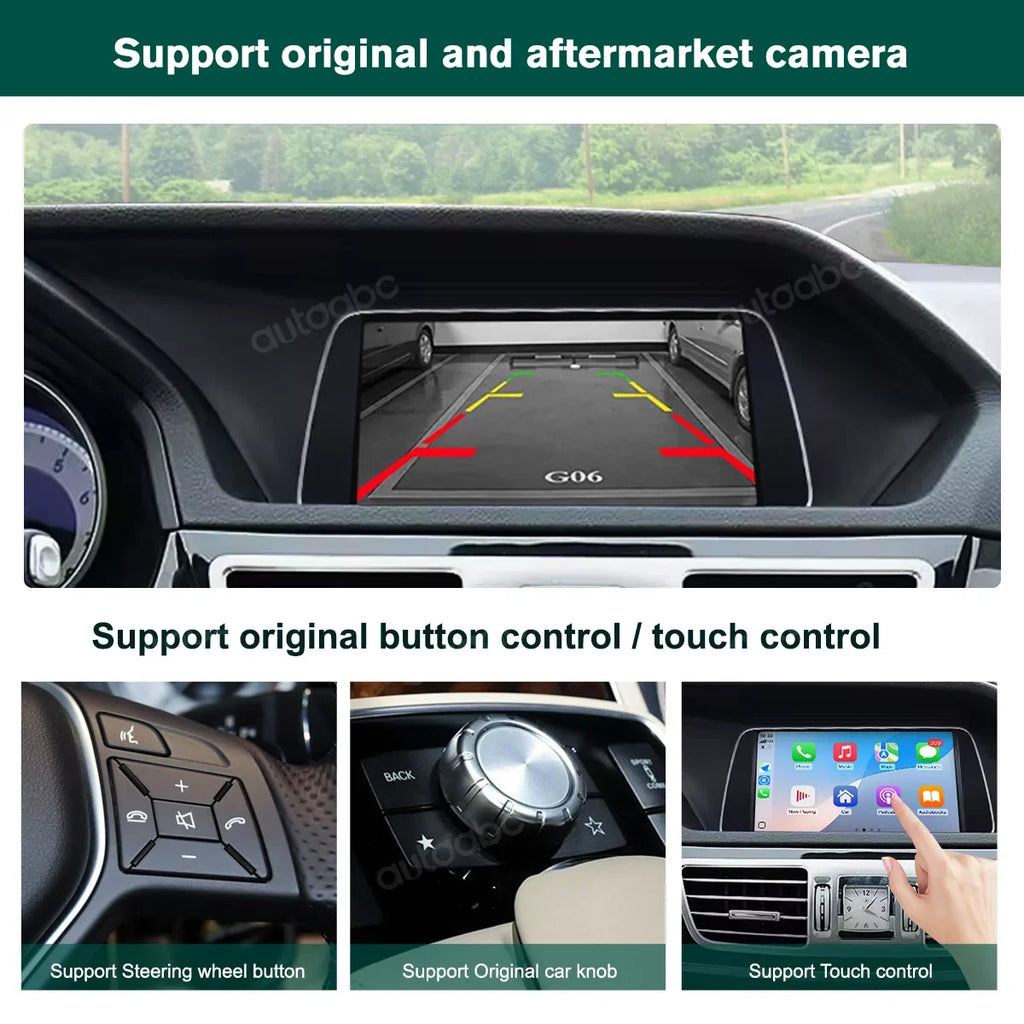 Carplay Android Auto Touchscreen Display For 10-15 Mercedes Benz E Class W212 NTG4.5/NTG4. | AUTOKITSHOP