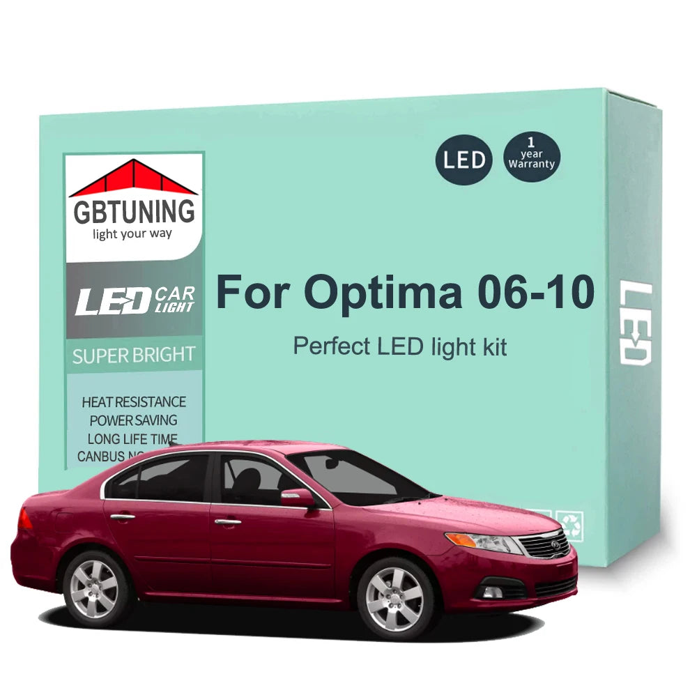 11-Piece LED Interior Light Kit for KIA Optima Magentis Lotze - Canbus Error-Free Bulbs | AUTOKITSHOP