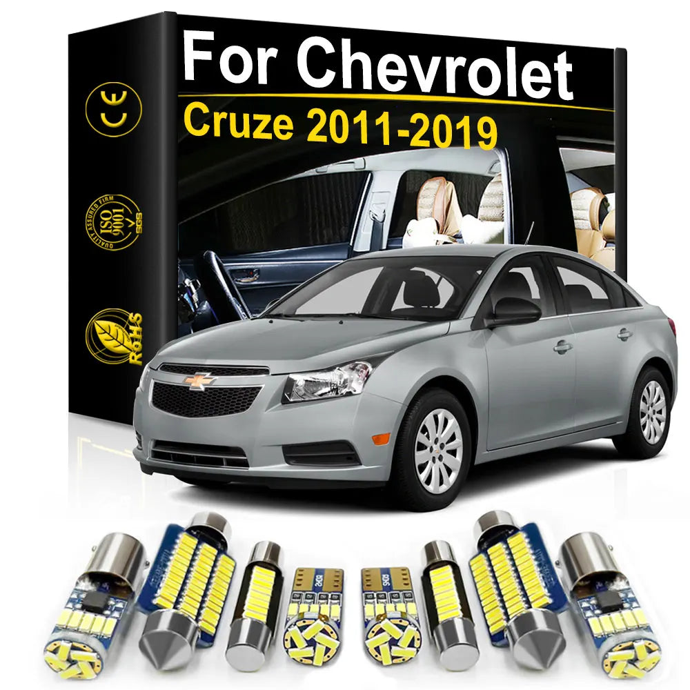 LED Interior Light Kit for Chevrolet Chevy Cruze - Canbus Error-Free Bulbs | AUTOKITSHOP