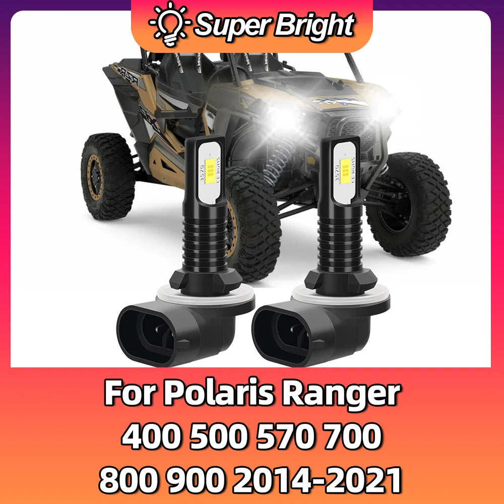 LED Car Lamps Auto LED Lights 894/881/896/862/886 Fog Lamp Bulbs for Polaris Ranger 400 50
