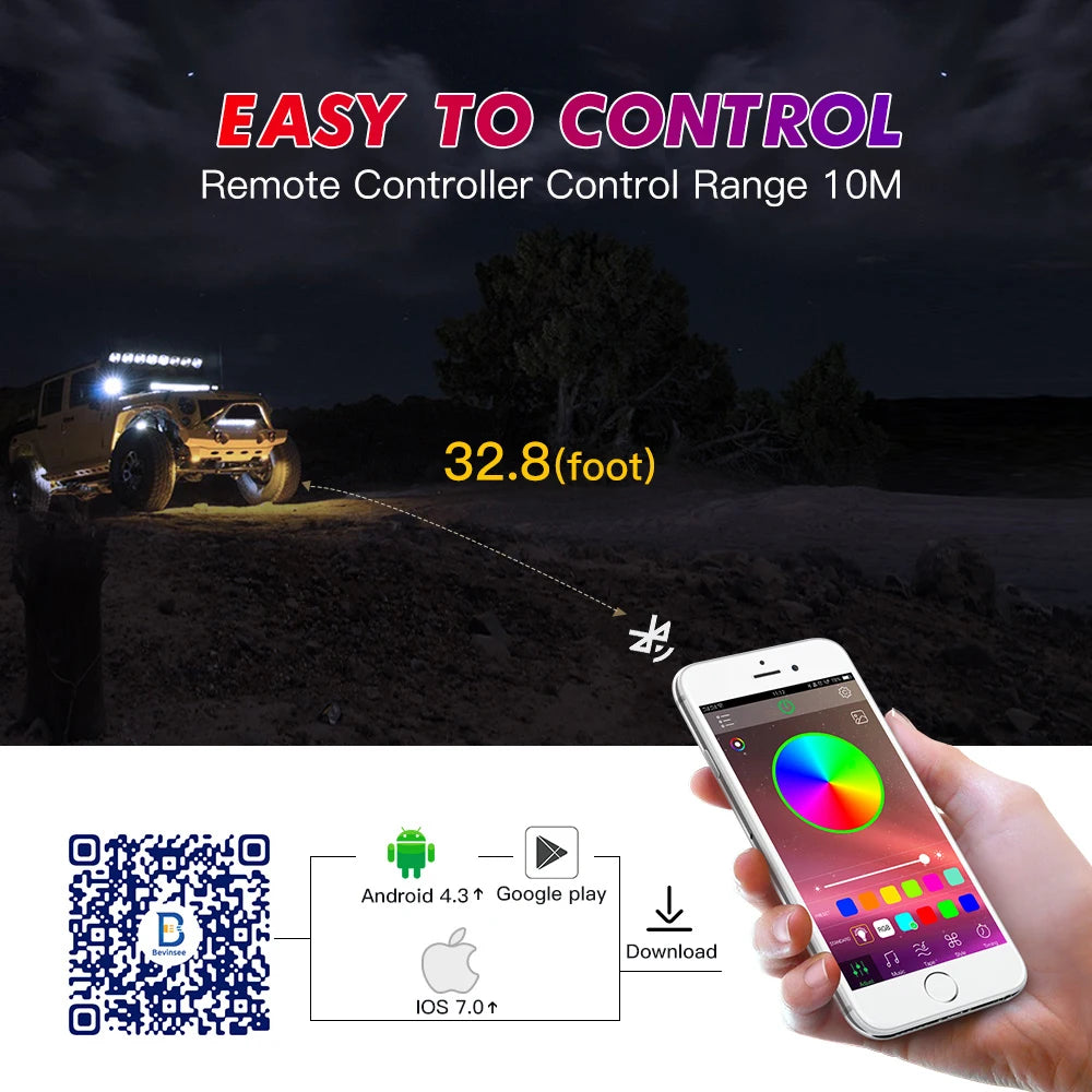 RGB - Ambient Light - for Jeep - App Control - Car Interior Lighting