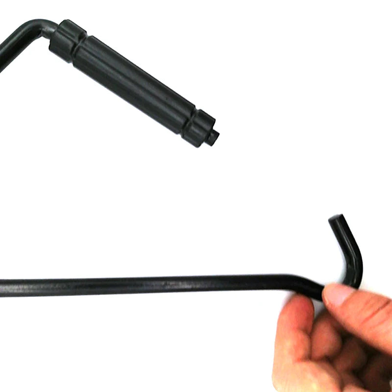 Foldable Car Auto Scissor Jack Crank Lever Iron Handle Lift Rod Bar Garage Tool
