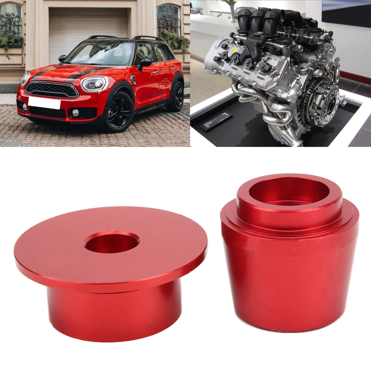 Car Front Crankshaft Cover Alignment Tool Steel Red 2357900 Replacement for 2 Series Crankshaft  - Automotive LED Light