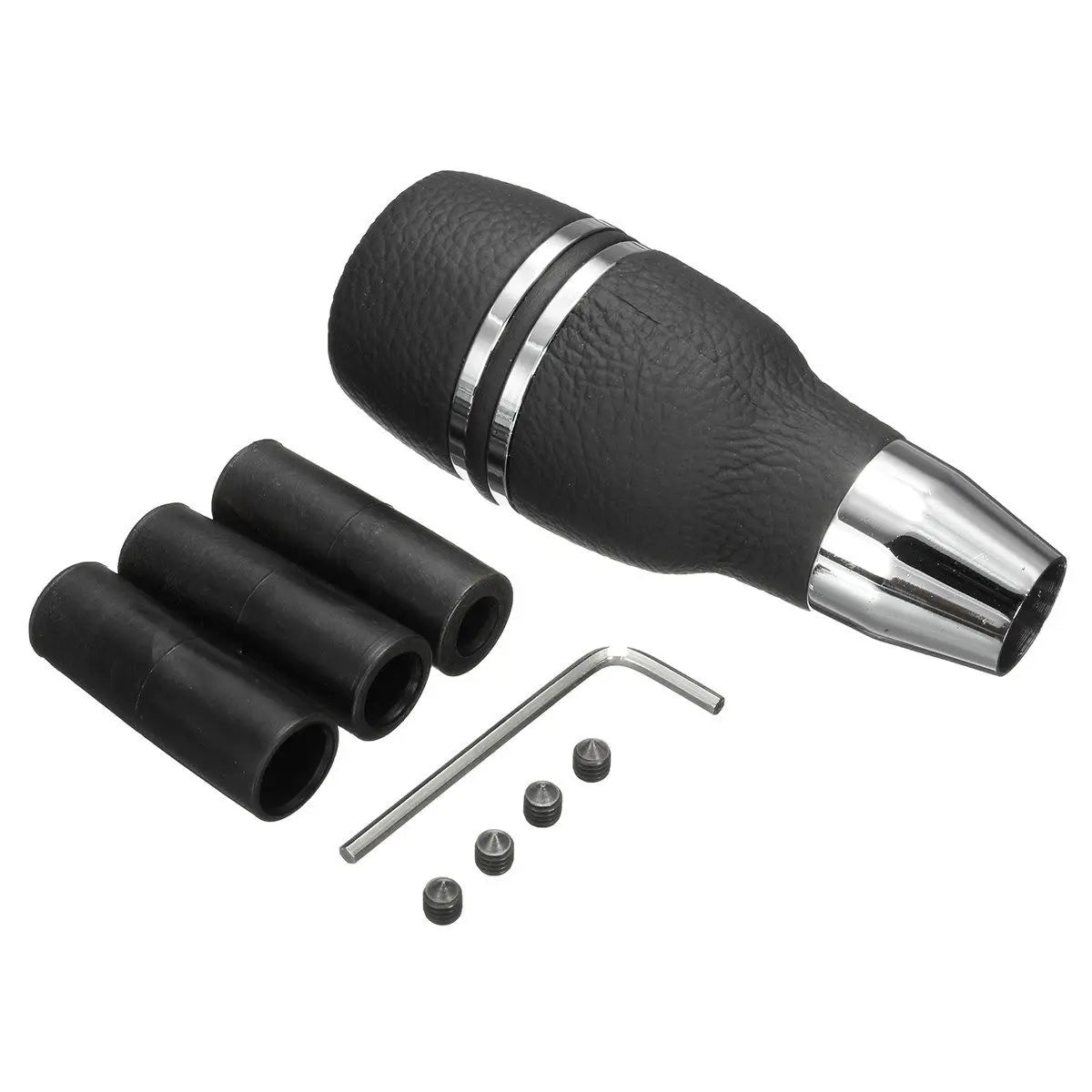 Universal Automatic Gear Shift Knob Knob Black Leather Car Gear Knob Fit Automatic Car