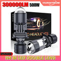 H4 Lens Headlights 300000LM Super Bright CSP Chips With Fan Fast Cooling 9003 HIB2 Bulbs C