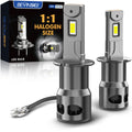 BEVINSEE H3 H1 LED Headlights CANBUS H7 Mini Size Wireless H11 9005 HB3 9006 HB4 LED Fog L