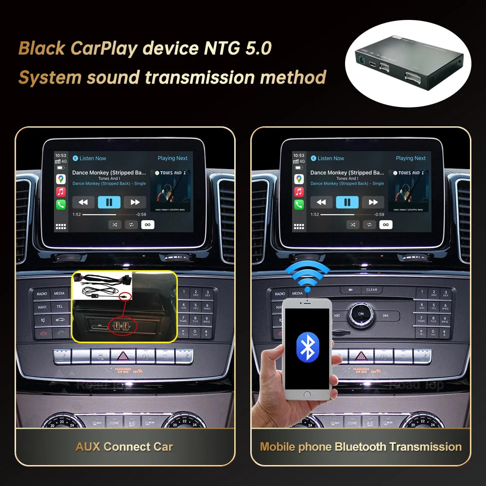 Wireless CarPlay for Mercedes Benz GLE GLS 2016-2018, with Android Auto Mirror Link AirPla