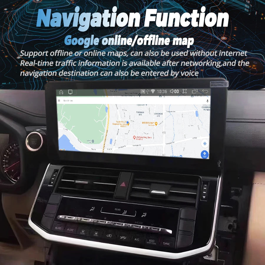 For Toyota LC300 2023 land Cruiser 300 Car Multimedia Video Player Android 14 1920 * 720 Q