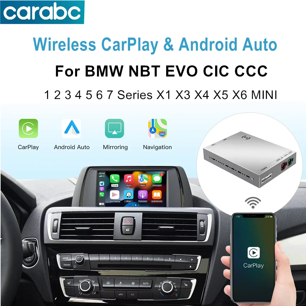 Wireless CarPlay For BMW NBT/CIC/EVO/CCC 1 2 3 4 5 7 Series E70 F10 X1 X3 F25 F26 F48 MINI