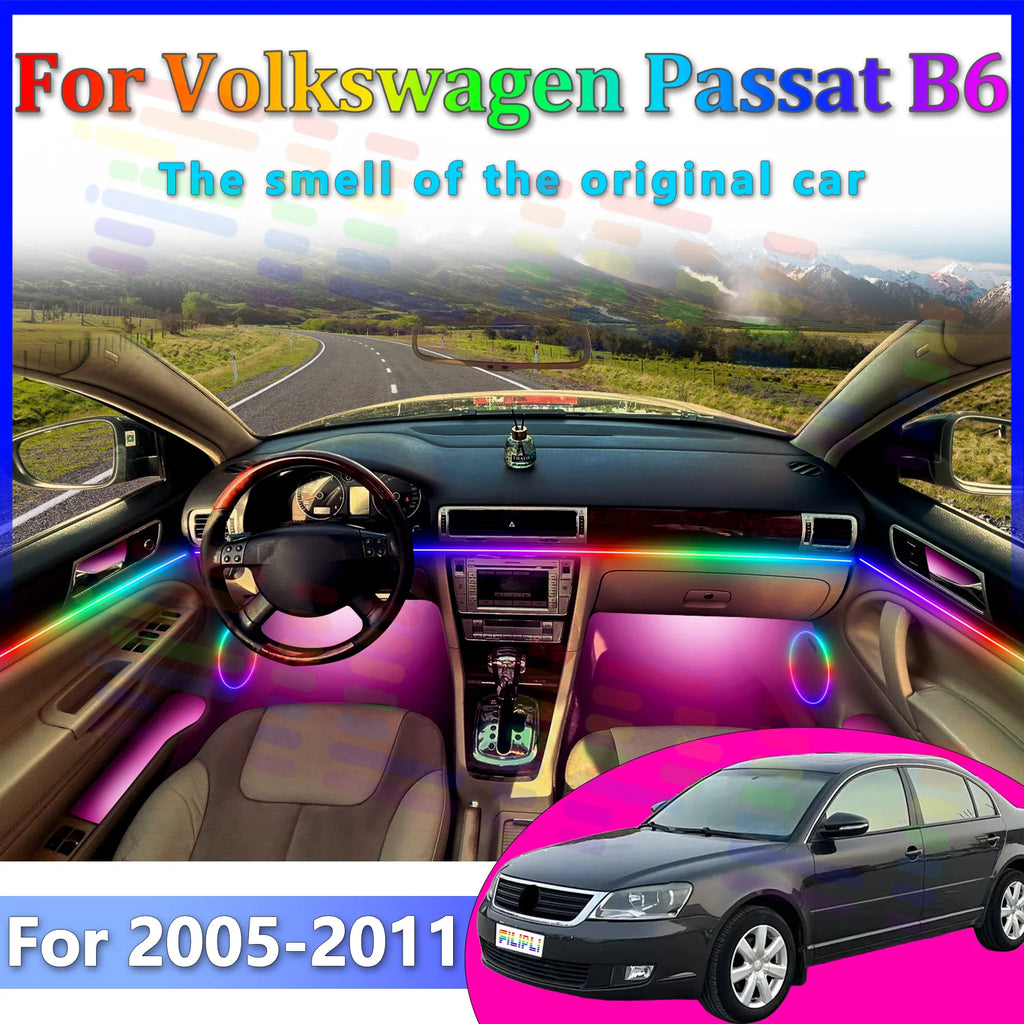 RGB - Ambient Light - for VW B6 2005-2011 - App Control - Car Interior Lighting | AUTOKITSHOP