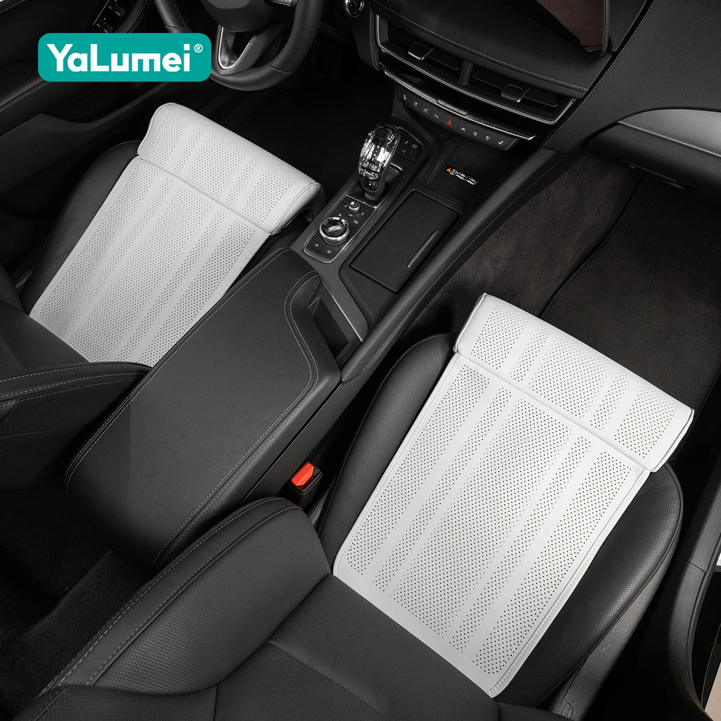 Car Seat Extender Leg Cushion For Driver Leather Universal Leg Support Pillow Cover Memory Foam  - Automotive LED Light