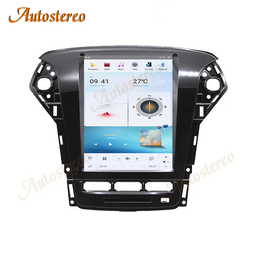 Carplay Android13 Car GPS Navigation For Ford Mondeo Fusion MK4 2010-2013 Tesla Style Auto