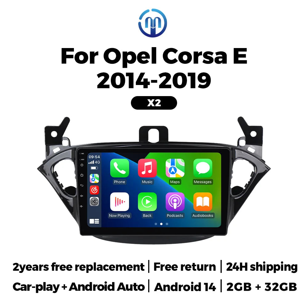 For Opel Corsa E 2015-2019 Carplay Auto Car Radio Stereo for Opel Adam 2013-2016 Android 2 | AUTOKITSHOP