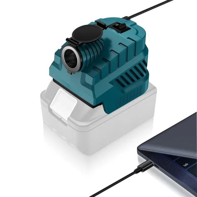 For Makita 18V Battery To 12V 240W Power Adapter for Car Fridge Cigarette Lighter Port Buck Conv - Automotive LED Light