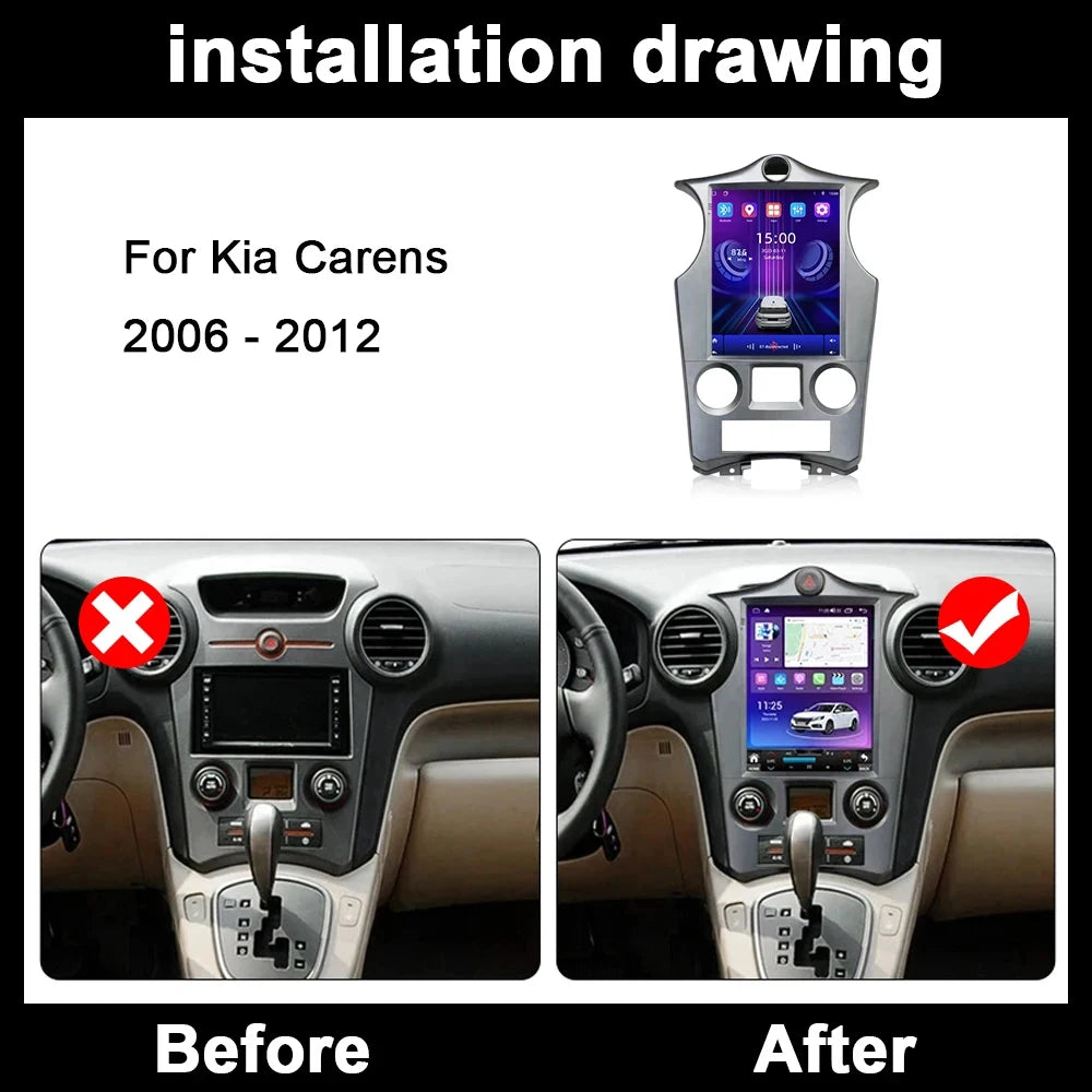 Android 16 Auto For Kia Carens 2006 - 2012 Car Radio Multimedia Video Player GPS Navigatio