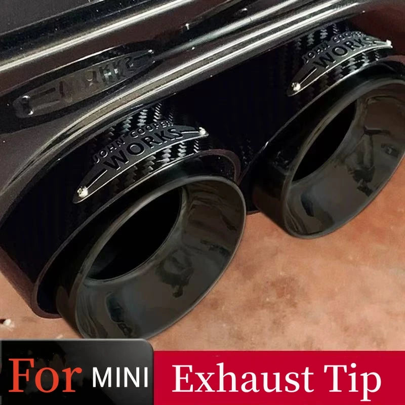 1 Pcs Top Quality Carbon Exhaust Muffler Tips For MINI Cooper S R55 R56 R57 R58  for MINI F60 F56 R61 - Automotive LED L