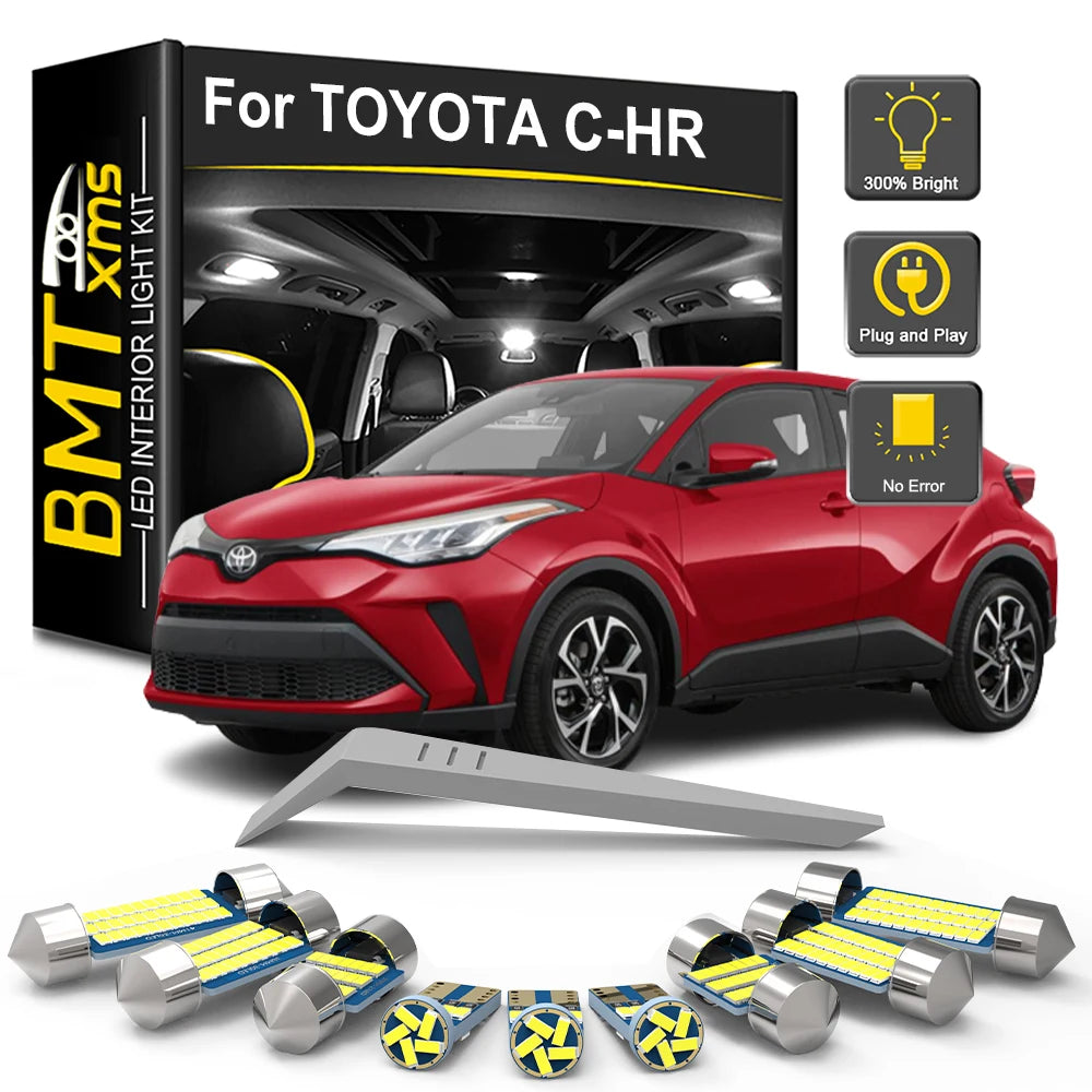 11-Piece LED Interior Light Kit for Toyota CHR C-HR - Canbus Error-Free Bulbs | AUTOKITSHOP