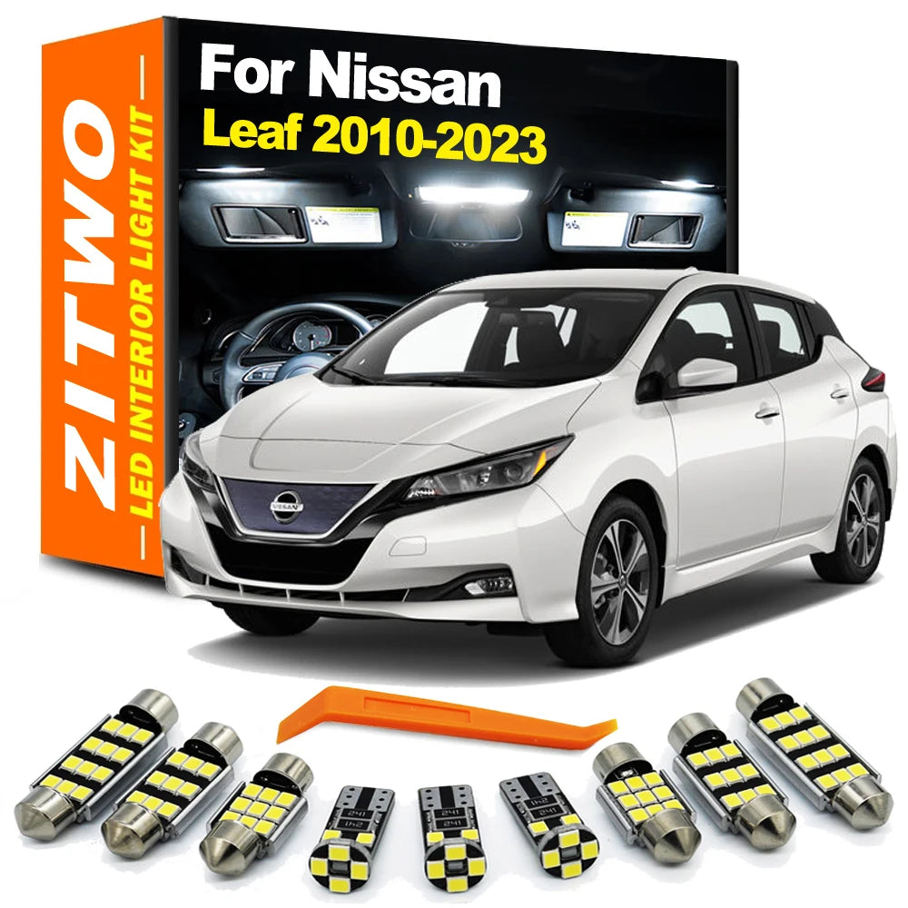 ZITWO LED Interior Dome Trunk Light Bulb Kit For Nissan Leaf ZE0 ZE1 2010- 2013  for Nissan ZE1 ZE0 2010-2013 - Canbus L