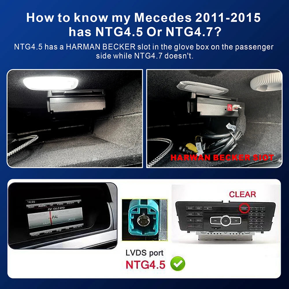 Wireless Apple CarPlay for Mercedes Benz A B C E CLA GLA GLK ML NTG4.5 Becker Module Andro | AUTOKITSHOP