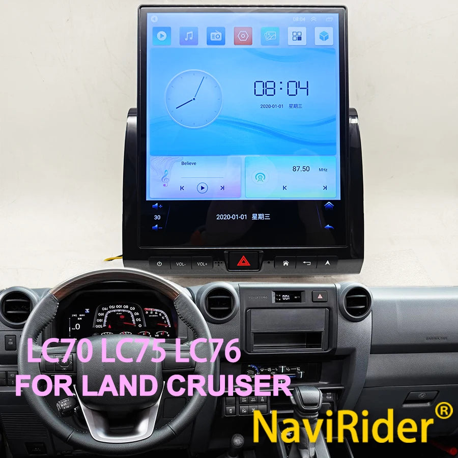 For Toyota Land Cruiser LC70 LC75 LC76 2007-2021 Android Screen Stereo Multimedia Video Pl