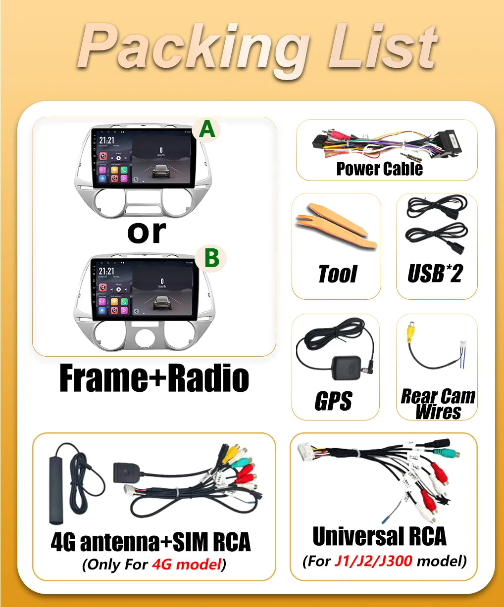 Android 16 Car Radio Multimedia For Hyundai I20 2008 2009 2010 2011 2012 Carplay Auto Play | AUTOKITSHOP