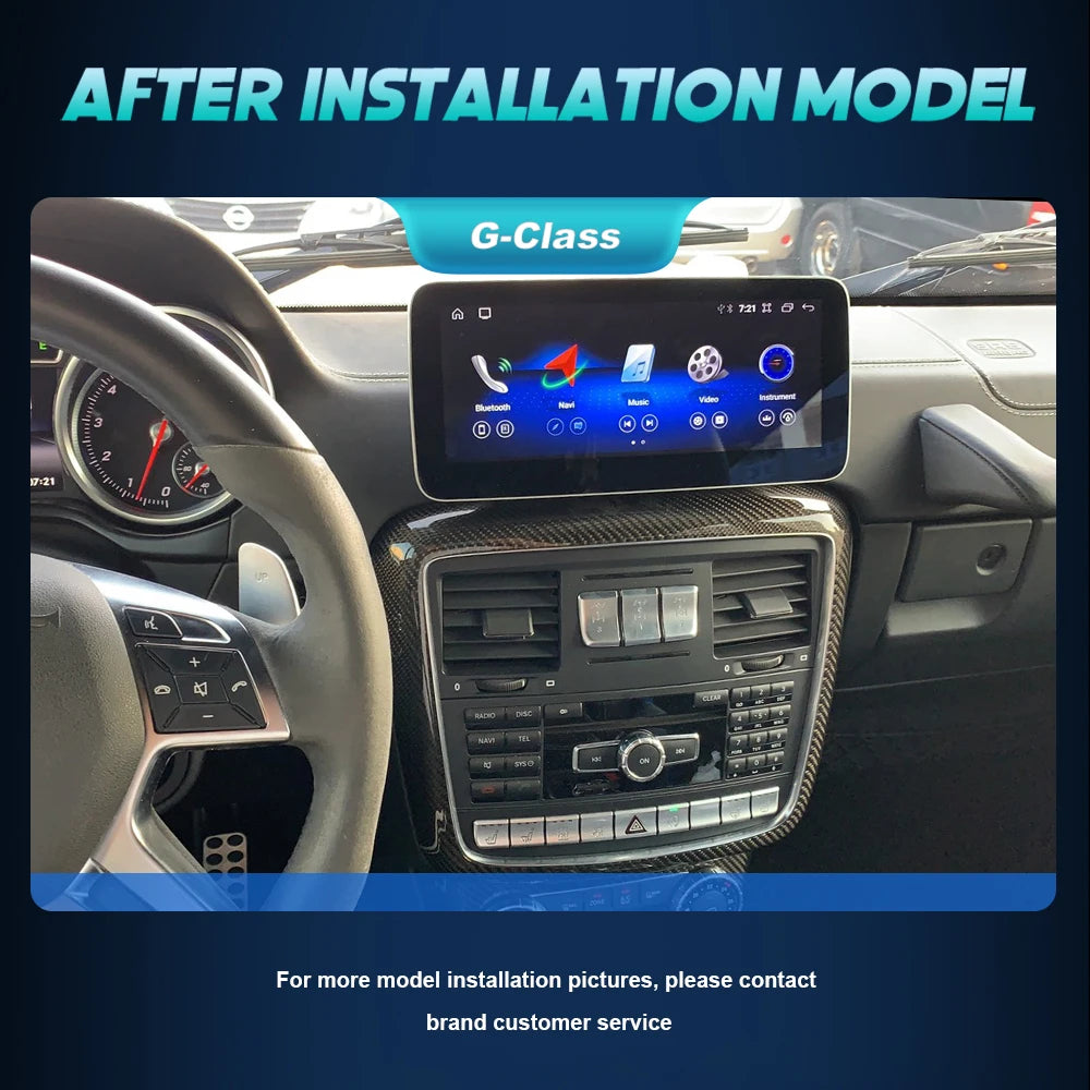 Android 14 Wireless Auto CarPlay For Mercedes Benz G Class W461 W463 G500 2012-2019 Car Mu