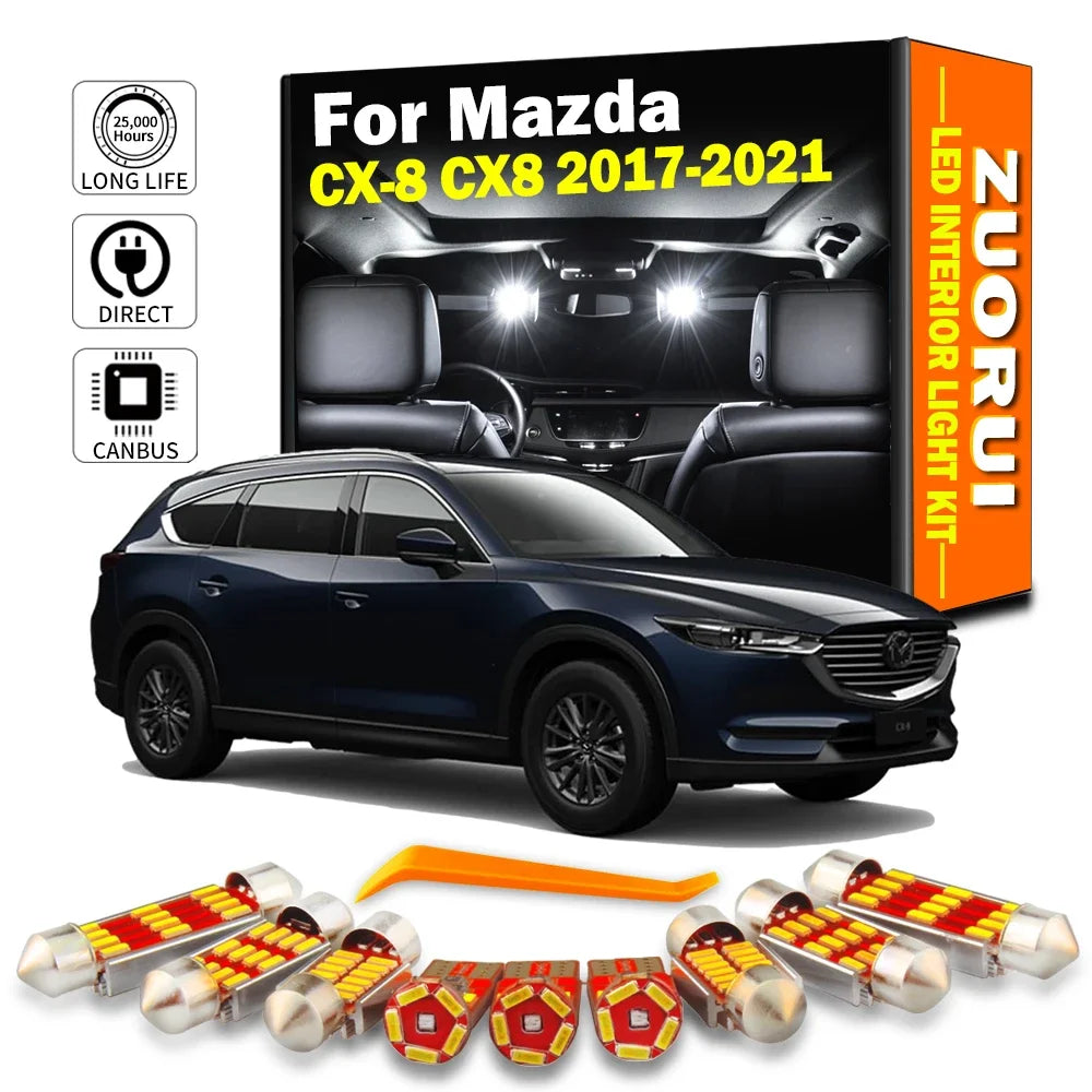LED Interior Light Kit for Mazda CX-8 CX8 - Canbus Error-Free Bulbs | AUTOKITSHOP