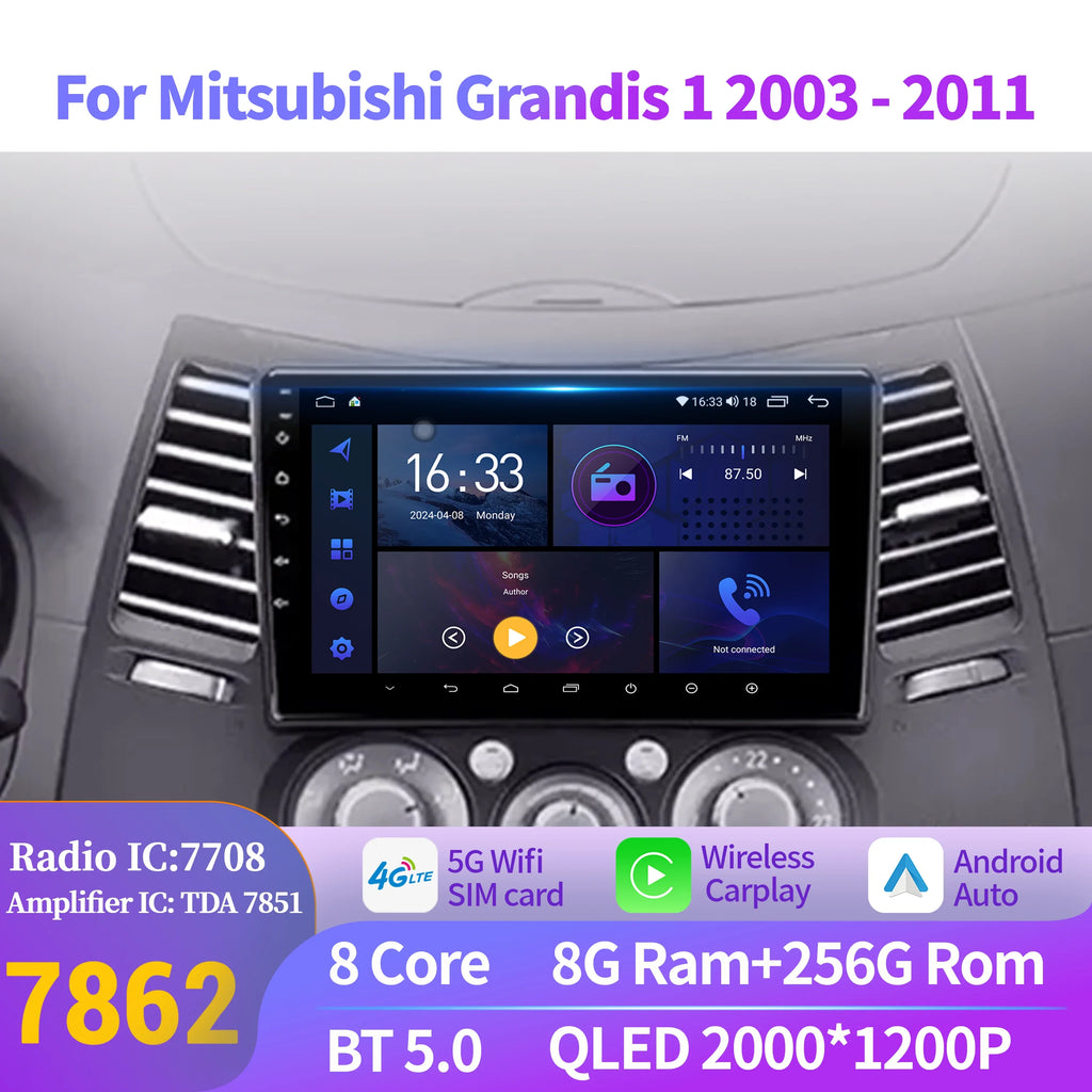 For Mitsubishi Grandis 1 2003-2011 Car Radio Navigation For Car Multimedia Player Navigati