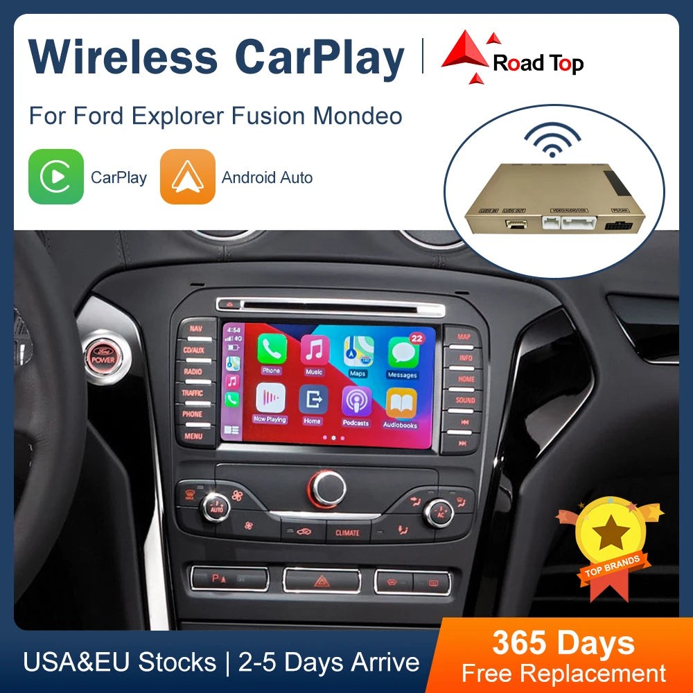 CNRoad Top Decoder Box Wireless CarPlay for Ford Explorer Fusion Mondeo Sync2 With Android | AUTOKITSHOP