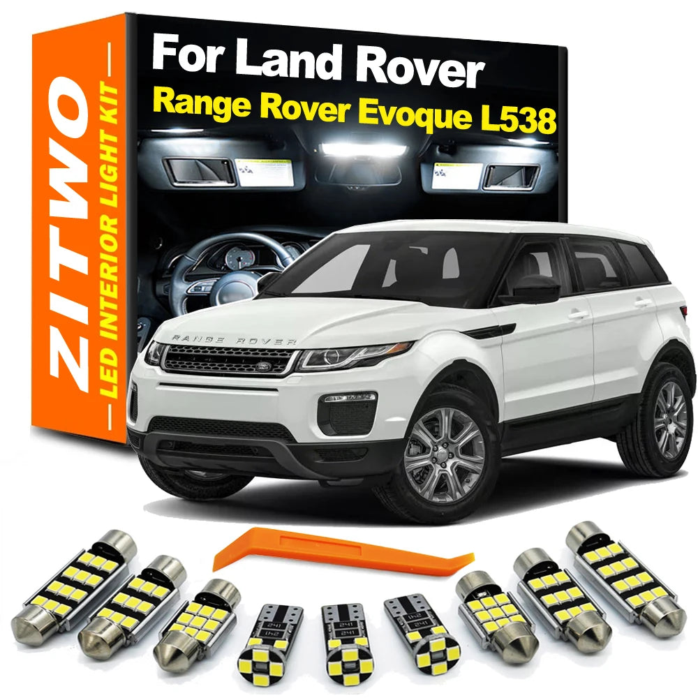 LED Interior Dome Map Light Bulb Kit For Land Rover Range Rover Evoque L538 2011 2012 2013 2014 2015 2016 2017 2018 Accessories