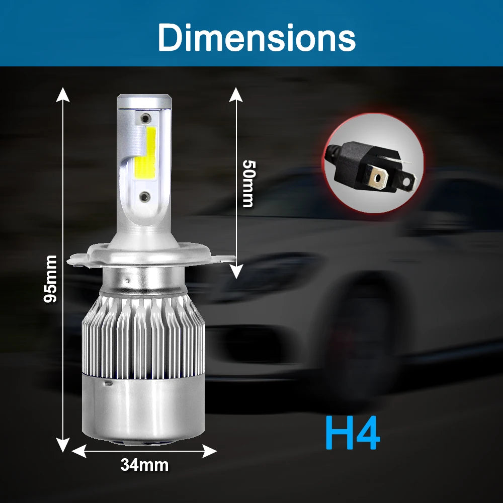 LED Motorcycle Headlight H4 Bulb Motor Light For YAMAHA XV1100 Virago 1990 1991 1992 1993