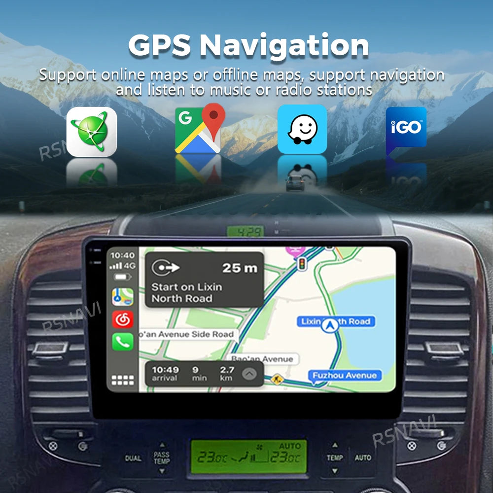 Android 16 For KIA Carnival VQ 2006 - 2014 2K QLED Android Car Radio Multimedia Video Play