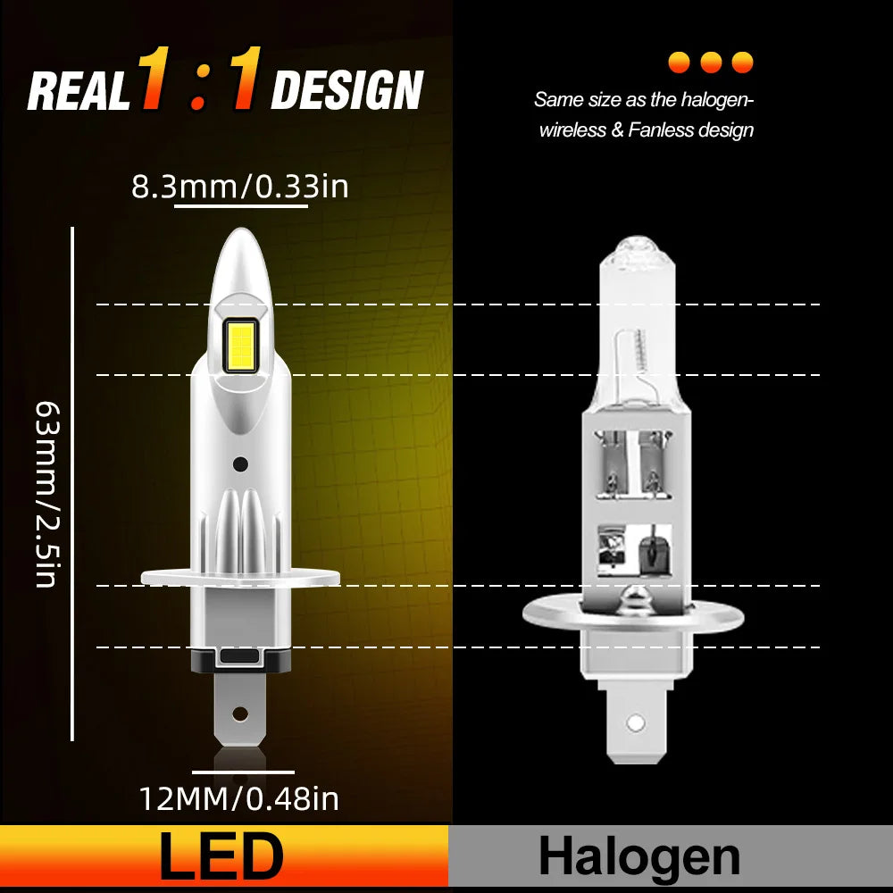 KINGSOFE 6000K H1 H7 Bulb Led Lamp 26000Lm High Power Car Headlight For FORD FOCUS MK3 201