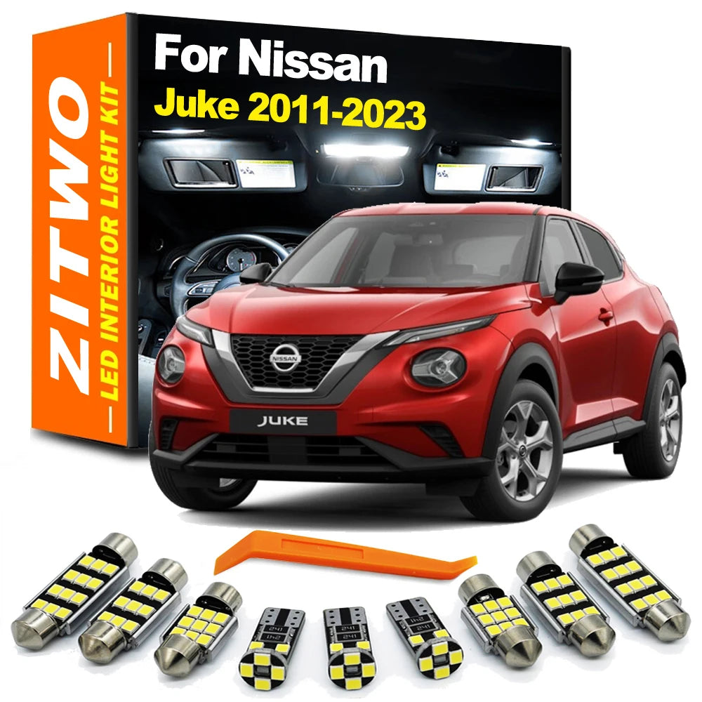 ZITWO LED Interior Dome Light Bulb Kit For Nissan Juke 2011- 2013 2014- 2017 201 for Nissan 2011-2013 - Canbus LED Car L