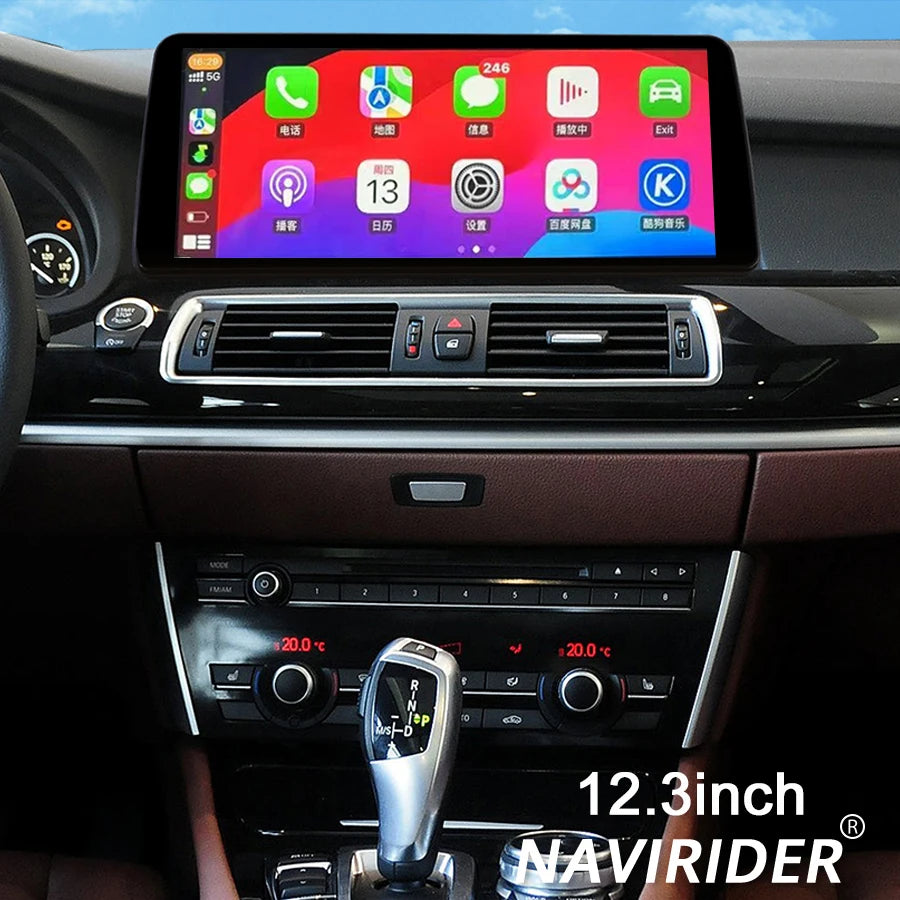 CarPlay Navi 10.25inch GPS Scree For BMW 5 Series GT F07 F07N 2013-2017 Navirider BT Andro