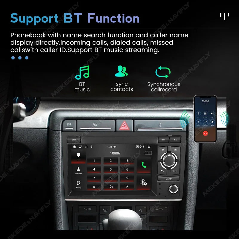 7'' Android 15 Car Radio for Audi A4 B6 B7 B8 S4 RS4 Seat Exeo Wireless Carplay Auto Multi | AUTOKITSHOP