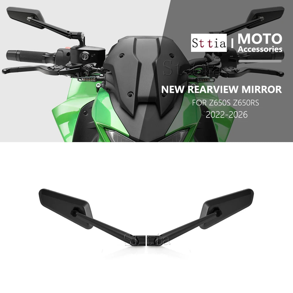 Motorcycle Rearview Mirrors For Kawasaki Z650S Z 650S 2026 Z650RS Z650 RS 2022-2 for Z650 2022-2025 - Automotive LED Lig