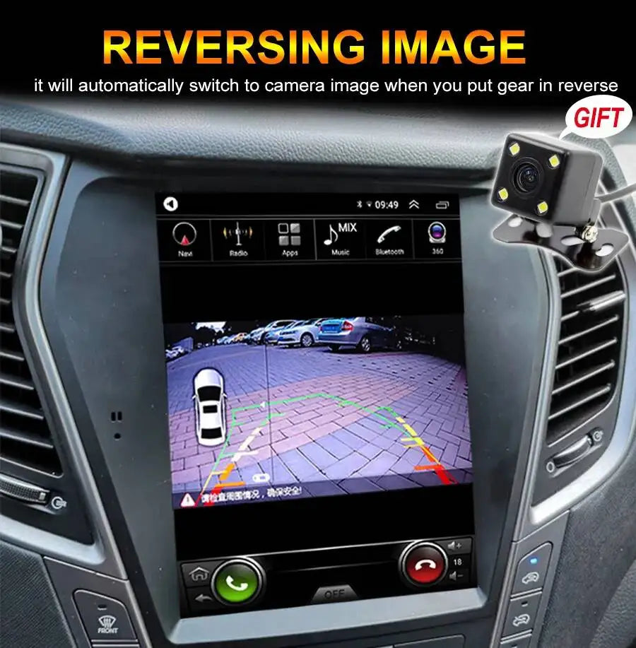 Car Radio 10.4 Inch For Hyundai Santa Fe IX45 2013-2017 Android 14 Player Video Multimedia | AUTOKITSHOP