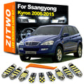 ZITWO 10Pcs LED Bulb Interior Light License Plate Lamp Kit For Ssangyong Kyron 2 for 2006-2010 - Canbus LED Car Light