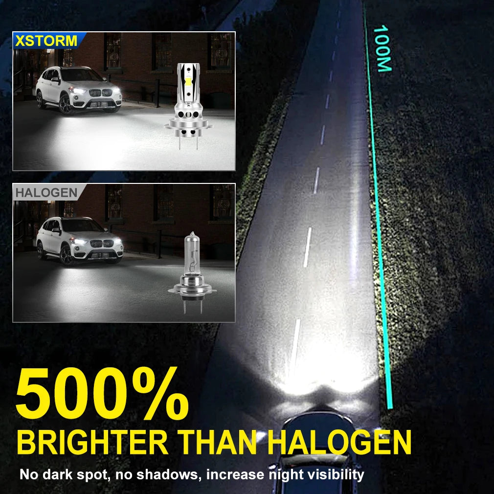 XSTORM H7 LED Headlight Canbus 15CSP CHIPS 60000LM 200W Car Headlight Bulbs NO Error Canbu