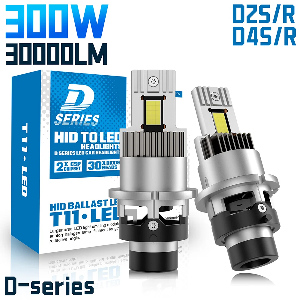 D2S D4S LED Headlight Bulbs 1:1 D1S D3S D8S HID Bulbs Xenon Lamp Canbus D2R D4R 30000LM Au