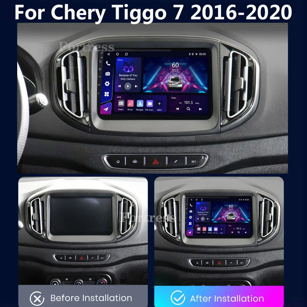 For Chery Tiggo 7 2016 - 2020 Car Radio Multimedia Video Player Navigation Stereo GPS Andr
