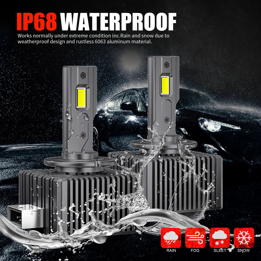 Car LED Headlight Bulbs 6500K White auto Lamp 70W D1S D2S D3S D4S D8S Canbus Error Free 12