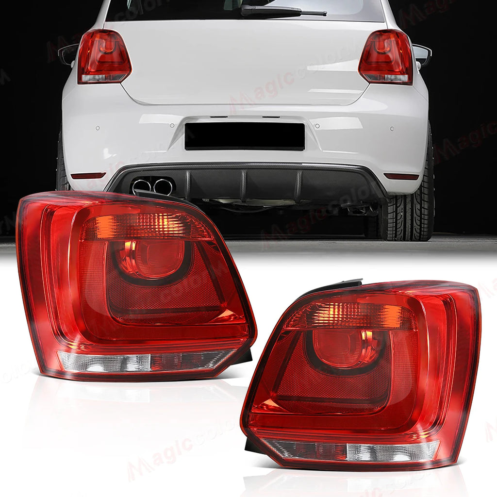 Taillights For Volkswagen VW Polo 6R 2009 2010 2011 2012 2013 2014 Brake Rear Tail Lights  | AUTOKITSHOP