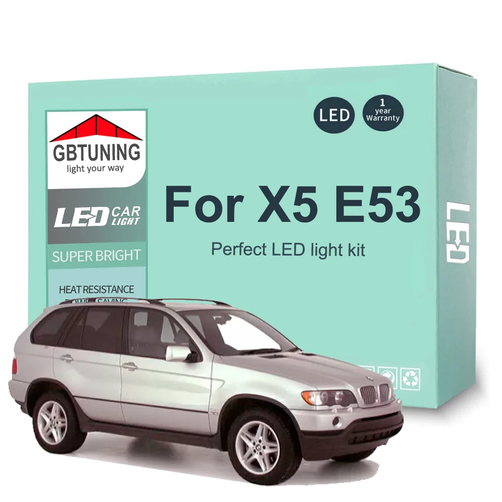 22-Piece LED Interior Light Kit for BMW X5 E53 - Canbus Error-Free Bulbs | AUTOKITSHOP