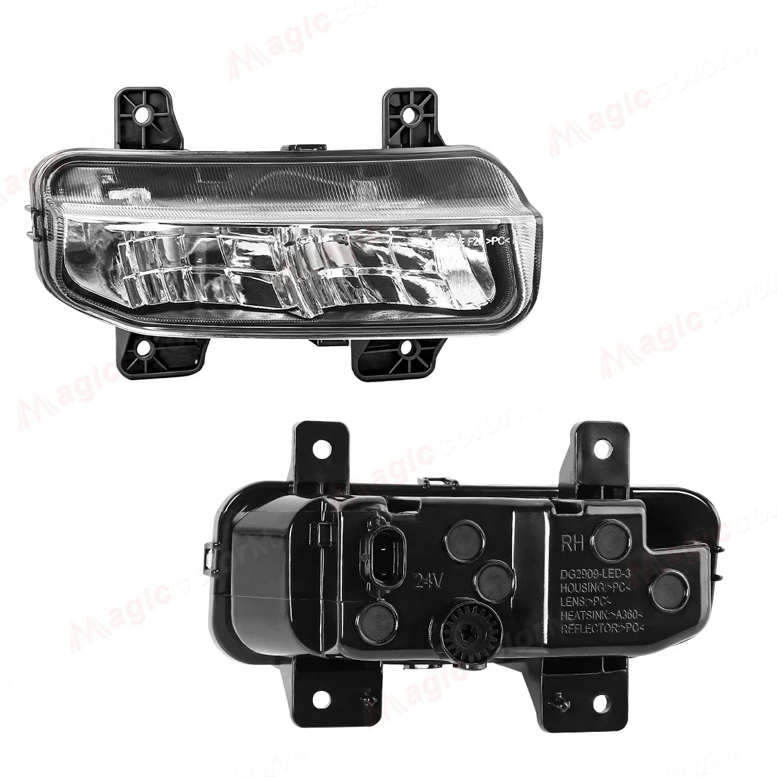 LED Fog Light For Dodge Ram 1500 2500 3500 2019 2020 2021 2022 2023 2024 Withe Yellow Fron | AUTOKITSHOP