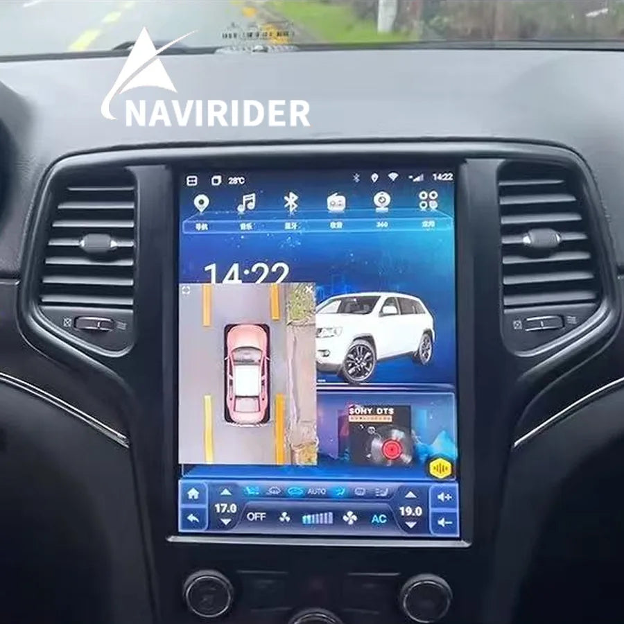 12.8inch Vertical Screen Android15 Car Radio For Jeep Grand Cherokee 2013-2018 Auto Stereo | AUTOKITSHOP