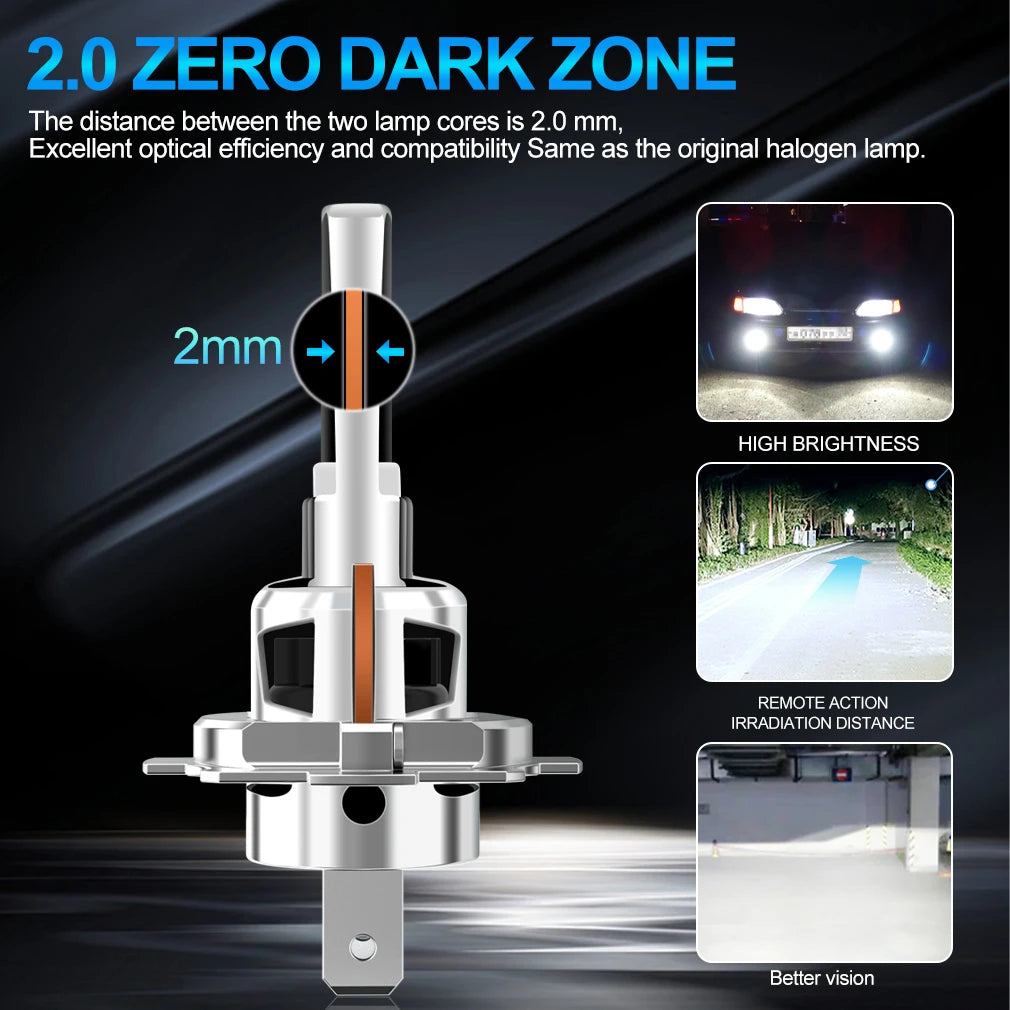 XSTORM H7 H4 Led Canbus Lights H11 LED Headlight With Fan 800000LM Super Bright Wireless T