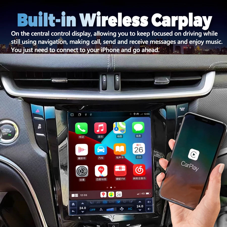 IPS screen 9.7inch Android 13 For Cadillac XTS,ATS,XT5,SRX,CTS Bluetooth Car Auto Radio Mu | AUTOKITSHOP