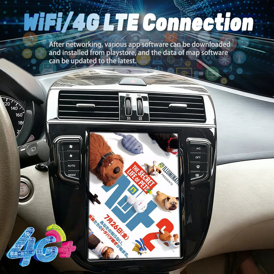 9.7inch Screen Android 15 Multimedia Video Player For Nissan Tiida 2011-2015 Navigation Ca